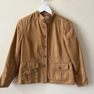 Coldwater Creek Camel Blazer Button Down Sz P10